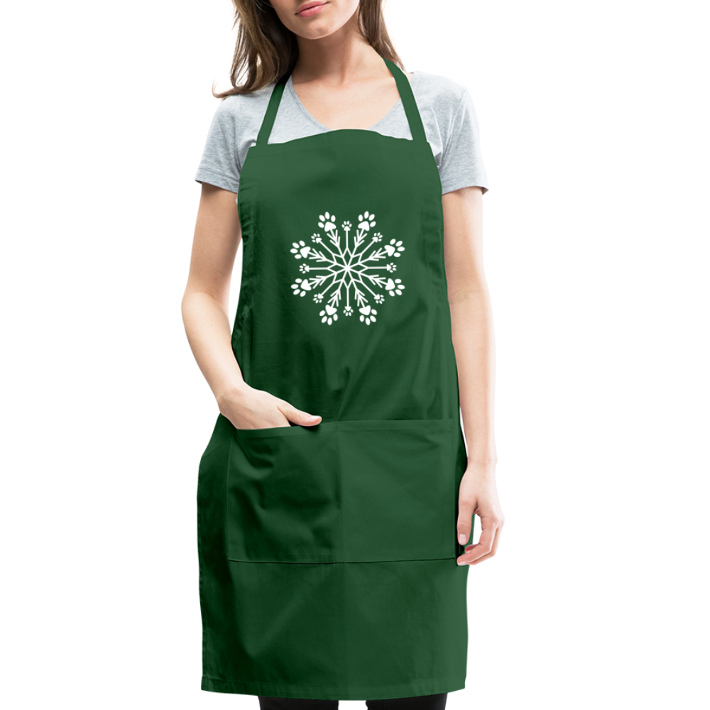 
                  
                    Paw Snowflake Adjustable Apron - forest green
                  
                