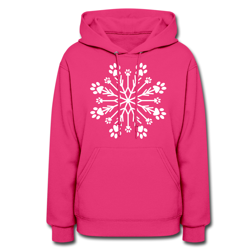 
                  
                    Paw Snowflake Contoured Hoodie - fuchsia
                  
                