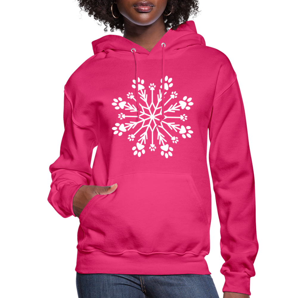 
                  
                    Paw Snowflake Contoured Hoodie - fuchsia
                  
                