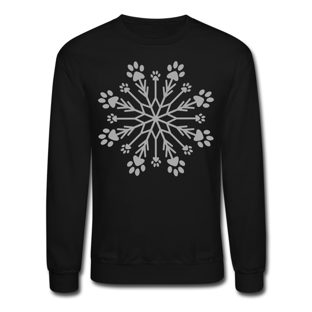 
                  
                    Paw Snowflake Sparkle Print Sweatshirt - black
                  
                