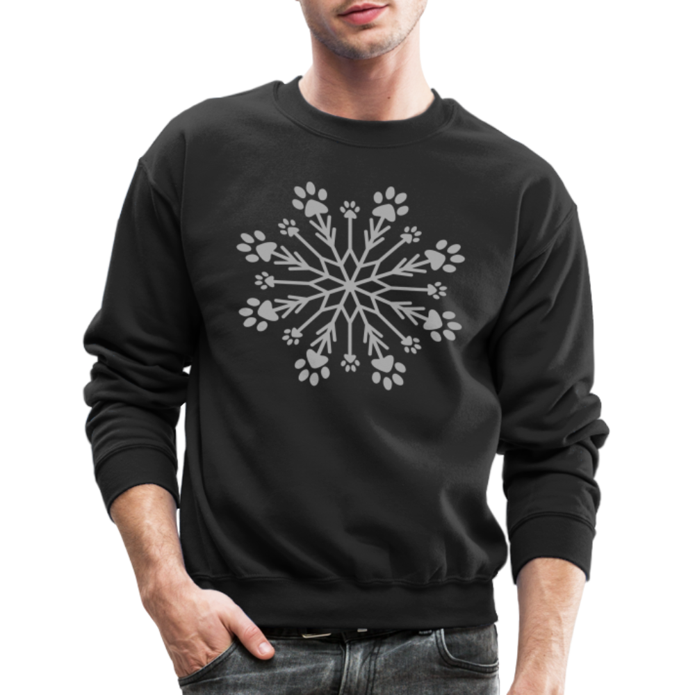 
                  
                    Paw Snowflake Sparkle Print Sweatshirt - black
                  
                