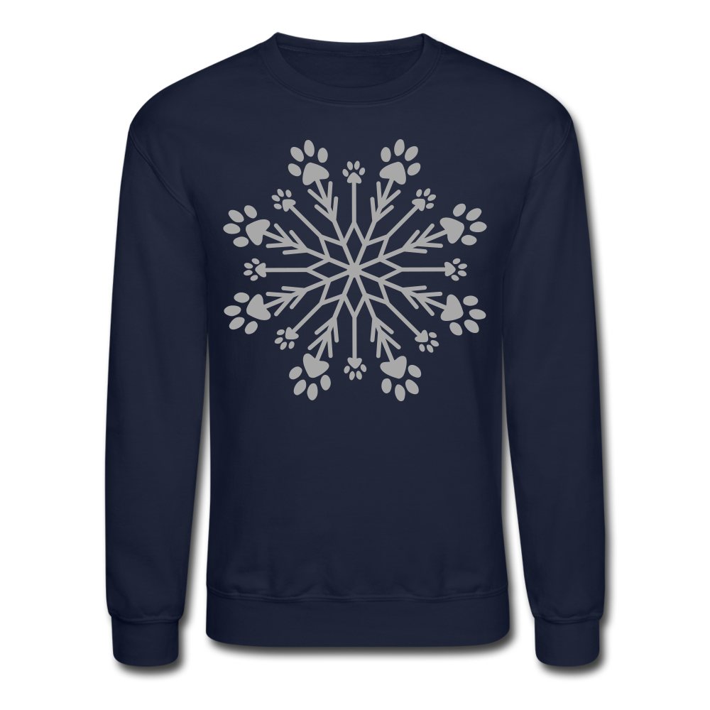 
                  
                    Paw Snowflake Sparkle Print Sweatshirt - navy
                  
                
