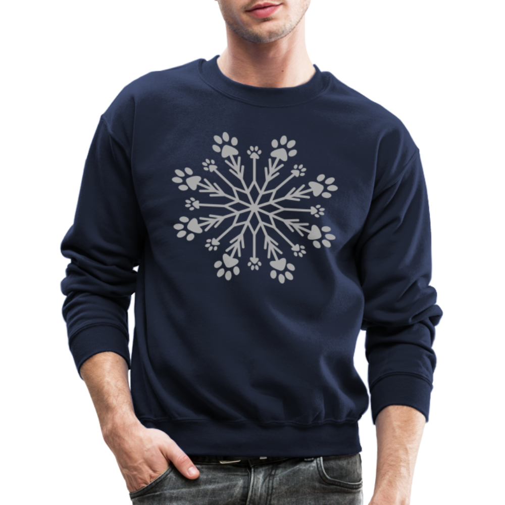 
                  
                    Paw Snowflake Sparkle Print Sweatshirt - navy
                  
                