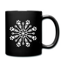 Load image into Gallery viewer, Paw Snowflake Mug - black
