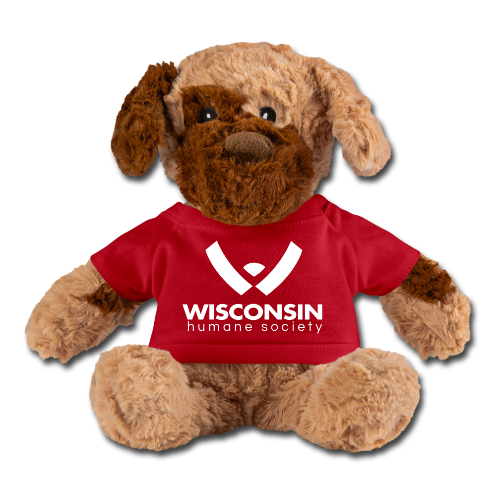 WHS Logo Plush Dog - red