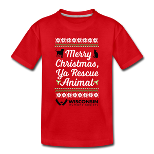 Ya Rescue Animal Toddler Premium T-Shirt - red