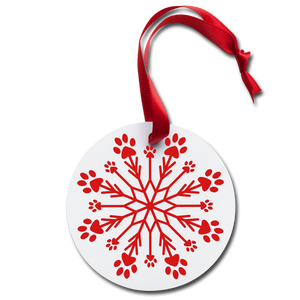 WHS Holiday Ornament - white
