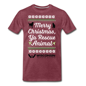 Ya Rescue Animal Classic Premium T-Shirt - heather burgundy