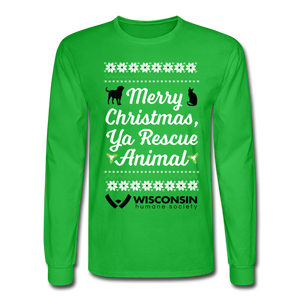 Ya Rescue Animal Long Sleeve T-Shirt - bright green