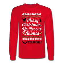 Load image into Gallery viewer, Ya Rescue Animal Long Sleeve T-Shirt - red