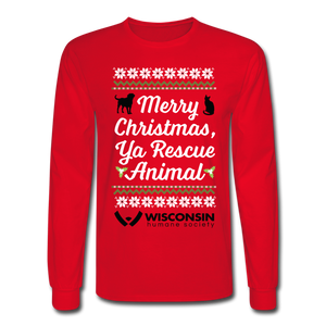 Ya Rescue Animal Long Sleeve T-Shirt - red