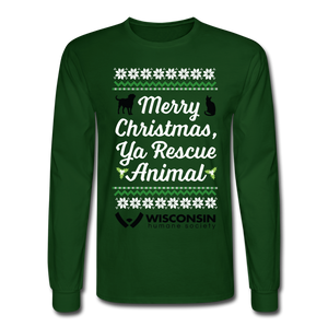 Ya Rescue Animal Long Sleeve T-Shirt - forest green