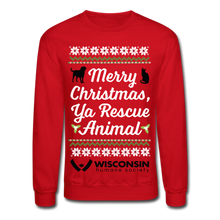 Load image into Gallery viewer, Ya Rescue Animal Classic Sweatshirt - red