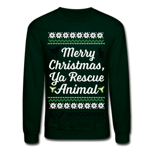 Ya Rescue Animal Classic Sweatshirt - forest green