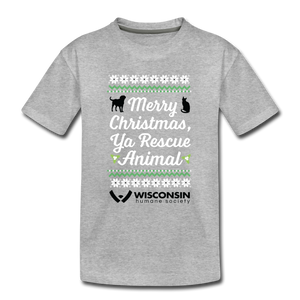 Ya Rescue Animal Kids' Premium T-Shirt - heather gray