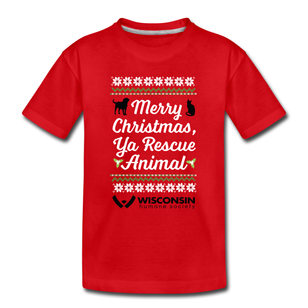 Ya Rescue Animal Kids' Premium T-Shirt - red