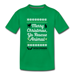 Ya Rescue Animal Kids' Premium T-Shirt - kelly green