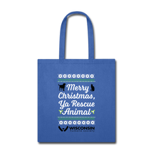 Load image into Gallery viewer, Ya Rescue Animal Tote Bag - royal blue