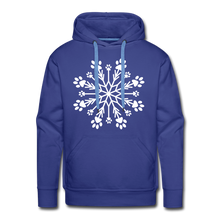 Load image into Gallery viewer, Paw Snowflake Classic Premium Hoodie - royalblue