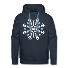 Load image into Gallery viewer, Paw Snowflake Classic Premium Hoodie - navy