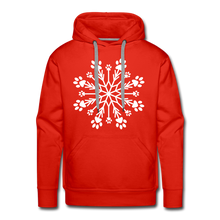 Load image into Gallery viewer, Paw Snowflake Classic Premium Hoodie - red