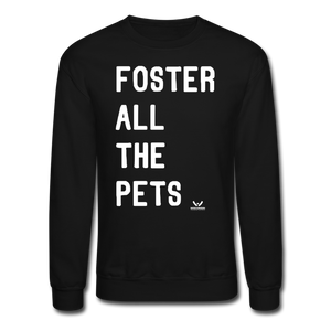 Foster All the Pets Crewneck Sweatshirt - black