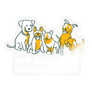 Dog is GB Fan Sticker - transparent glossy