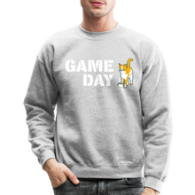 Load image into Gallery viewer, Game Day Cat Classic Crewneck Sweatshirt - heather gray