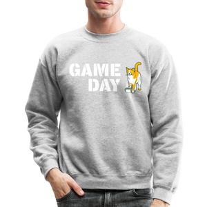 Game Day Cat Classic Crewneck Sweatshirt - heather gray