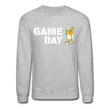 Load image into Gallery viewer, Game Day Cat Classic Crewneck Sweatshirt - heather gray