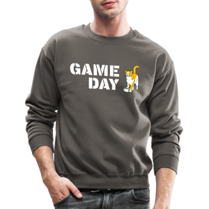 Game Day Cat Classic Crewneck Sweatshirt - asphalt gray
