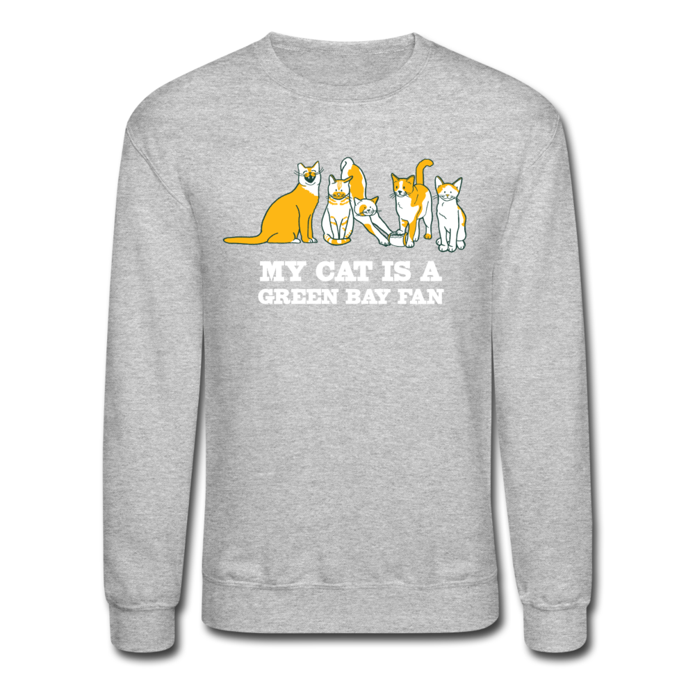 
                  
                    Cat is a GB Fan Classic Crewneck Sweatshirt - heather gray
                  
                