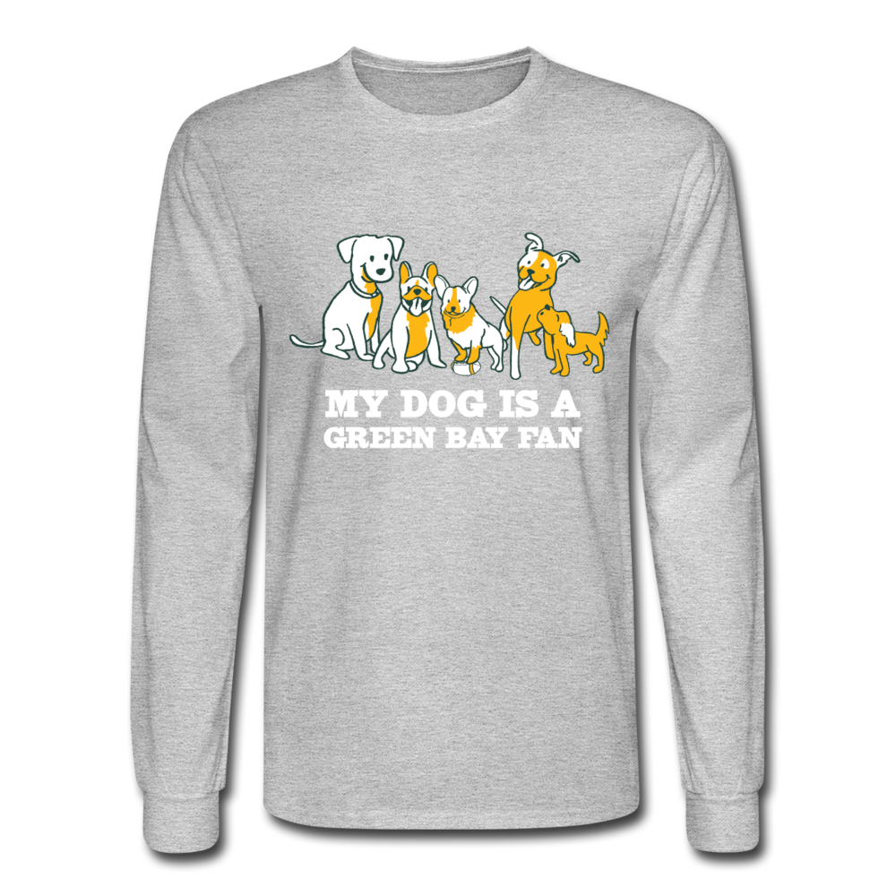 Dog is a GB Fan Classic Long Sleeve T-Shirt - heather gray
