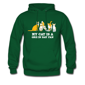 Cat is a GB Fan Classic Hoodie - forest green