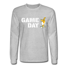 Load image into Gallery viewer, Game Day Cat Classic Long Sleeve T-Shirt - heather gray