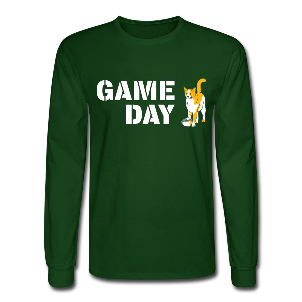 Game Day Cat Classic Long Sleeve T-Shirt - forest green