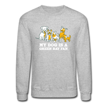Load image into Gallery viewer, Dog is a GB Fan Crewneck Sweatshirt - heather gray