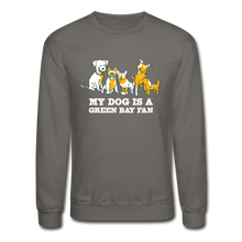 Load image into Gallery viewer, Dog is a GB Fan Crewneck Sweatshirt - asphalt gray