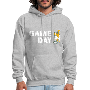 Game Day Cat Classic Hoodie - heather gray