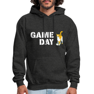 Game Day Cat Classic Hoodie - charcoal grey