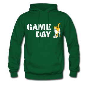 Game Day Cat Classic Hoodie - forest green