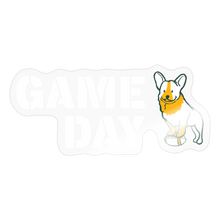 Load image into Gallery viewer, Game Day Dog Sticker - transparent glossy