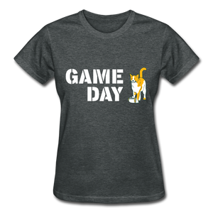 Game Day Cat Contoured Ultra T-Shirt - deep heather