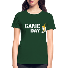 Load image into Gallery viewer, Game Day Cat Contoured Ultra T-Shirt - forest green