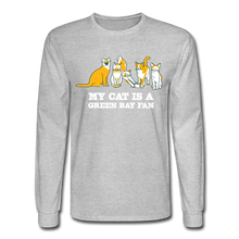 Load image into Gallery viewer, Cat is a GB Fan Classic Long Sleeve T-Shirt - heather gray
