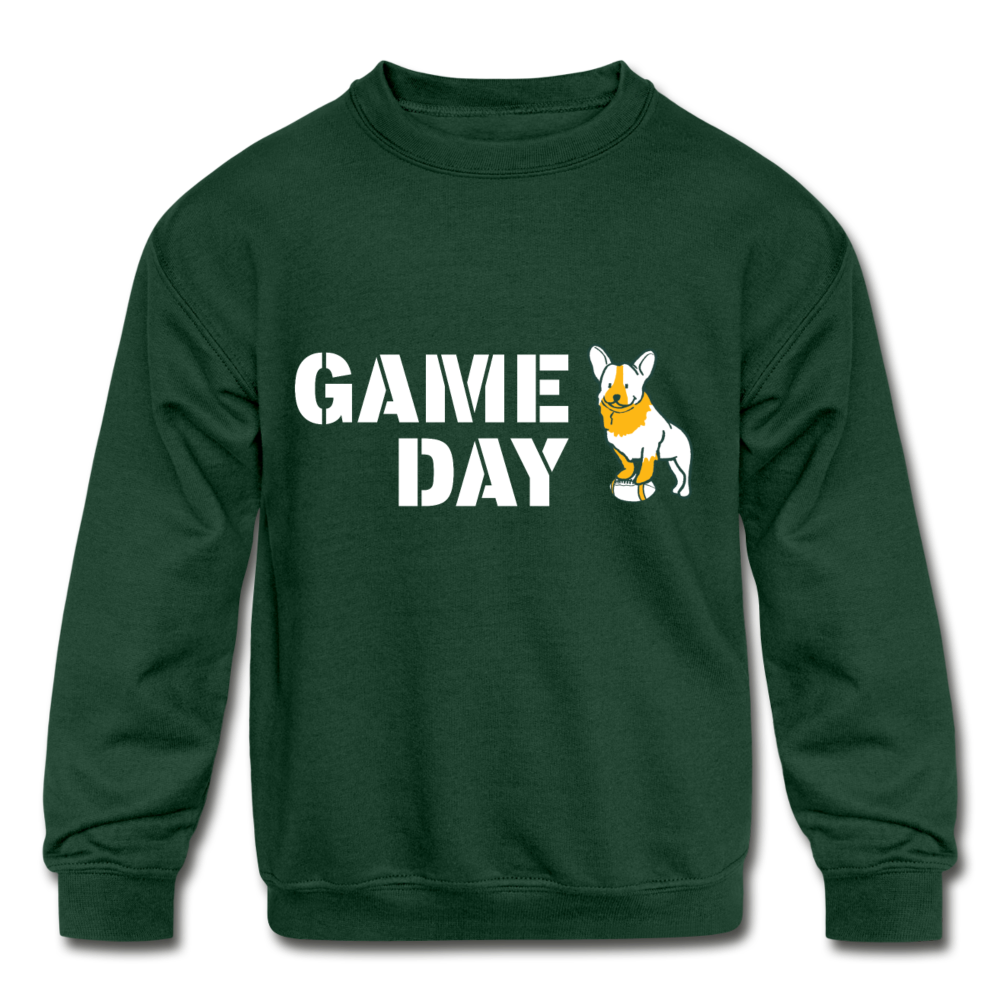 
                  
                    Game Day Dog Kids' Crewneck Sweatshirt - forest green
                  
                