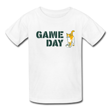 Load image into Gallery viewer, Game Day Cat Kids&#39; T-Shirt - white