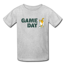 Load image into Gallery viewer, Game Day Cat Kids&#39; T-Shirt - heather gray