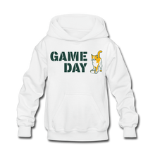 Load image into Gallery viewer, Game Day Cat Kids&#39; Hoodie - white