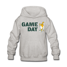 Load image into Gallery viewer, Game Day Cat Kids&#39; Hoodie - heather gray